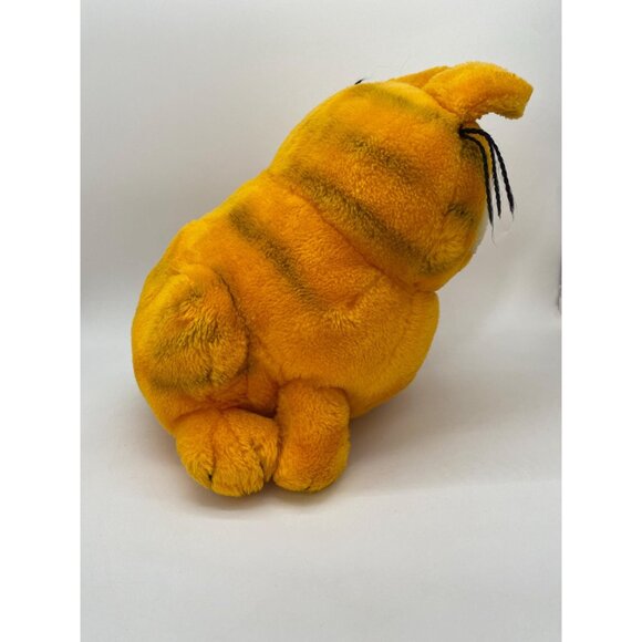 Rare 1981 Medium Sitting Garfield Plush: Vintage Cartoon Cat Collectible - Picture 6 of 9